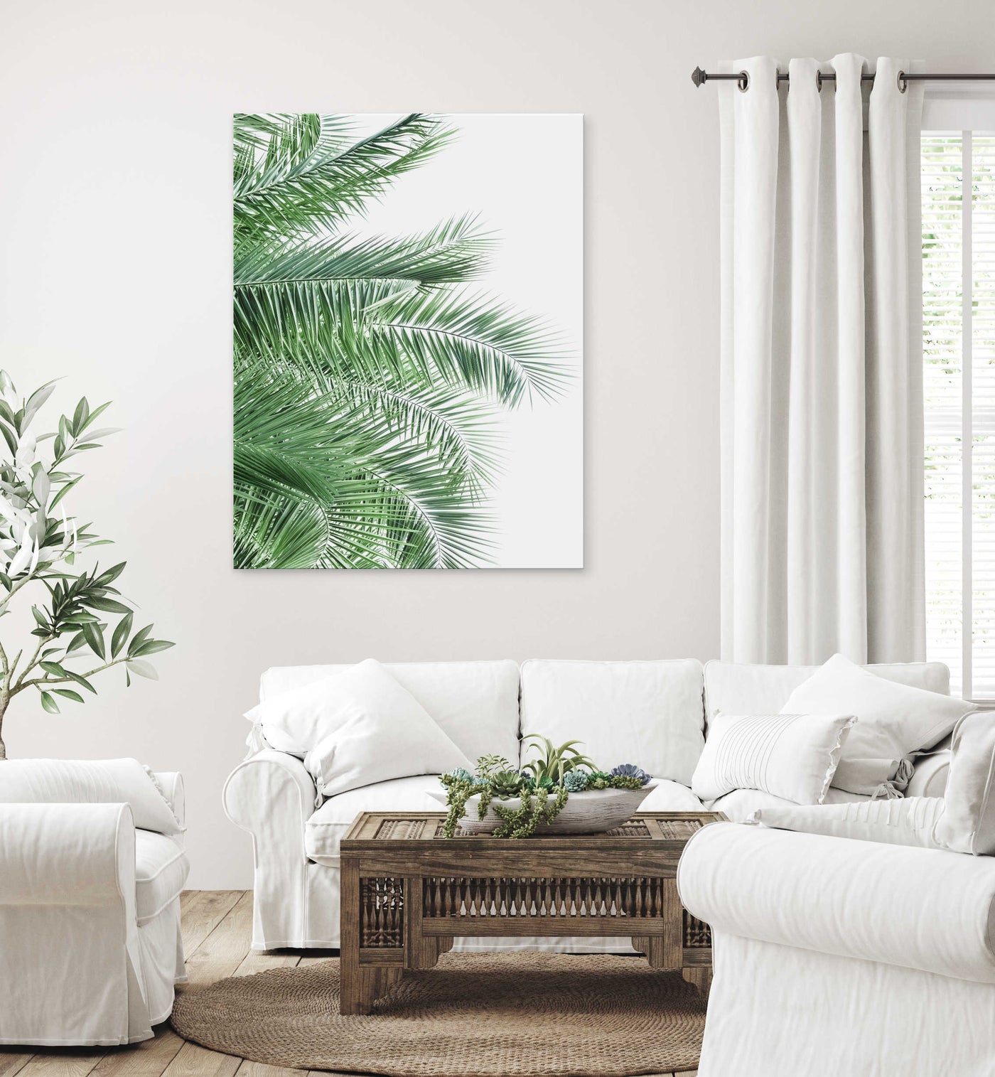Palm Leaves IX | Palm Wall Art | Canvas Print
