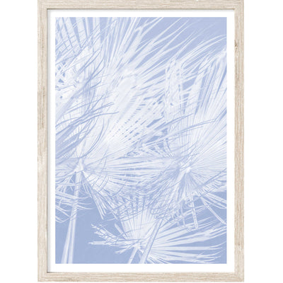 Palm View Blue | Palm Wall Art Print