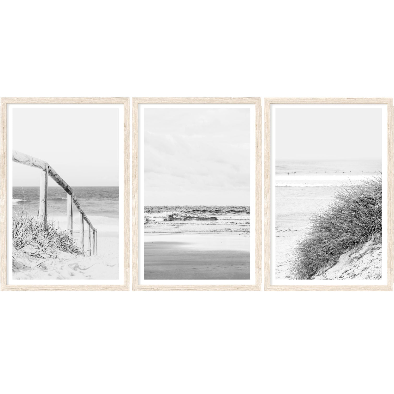 Coastal Vibes II - Set of 3 | Beach Wall Art | Canvas Prints or Art ...