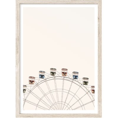 Ferris Wheel Photography, Architecture Wall Art Print, Large Living Room Wall Decor | arrtopia
