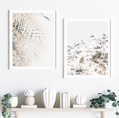 Oia Santorini Art Set of 2 | Greece Wall Art | arrtopia 