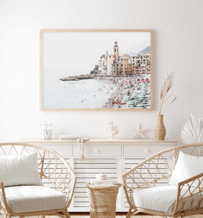 Camogli Beach | Travel Wall Art Print