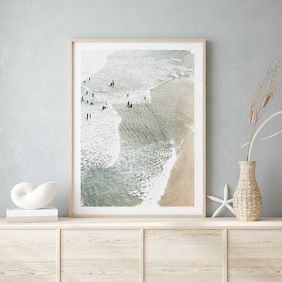 aerial beach art print, coastal wall art | arrtopia