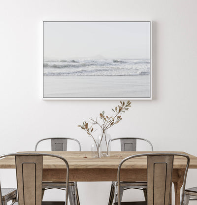 Boat Beach | Coastal Wall Art | Framed Canvas Print