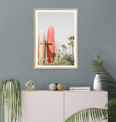 Surfboards III | Coastal Wall Art Print