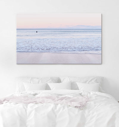 sunset beach art print, coastal canvas wall art | arrtopia