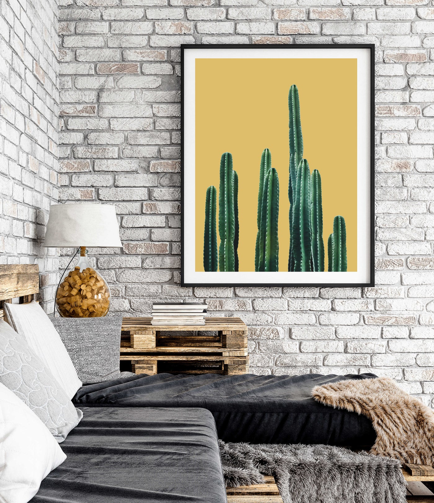 san pedro cactus art San Pedro Cactus | Botanical Wall Art