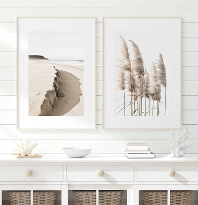 Birdie Beach Set of 2 | Coastal Wall Art Prints