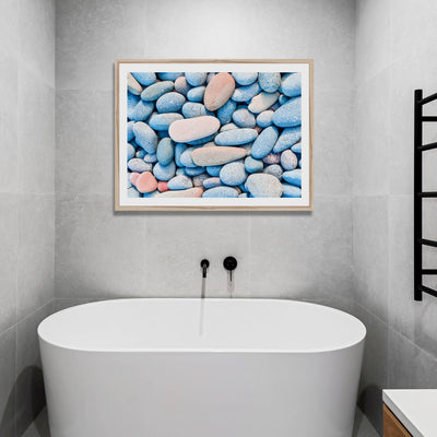 Colorful Pebbles | Coastal Wall Art Print | ARRTOPIA