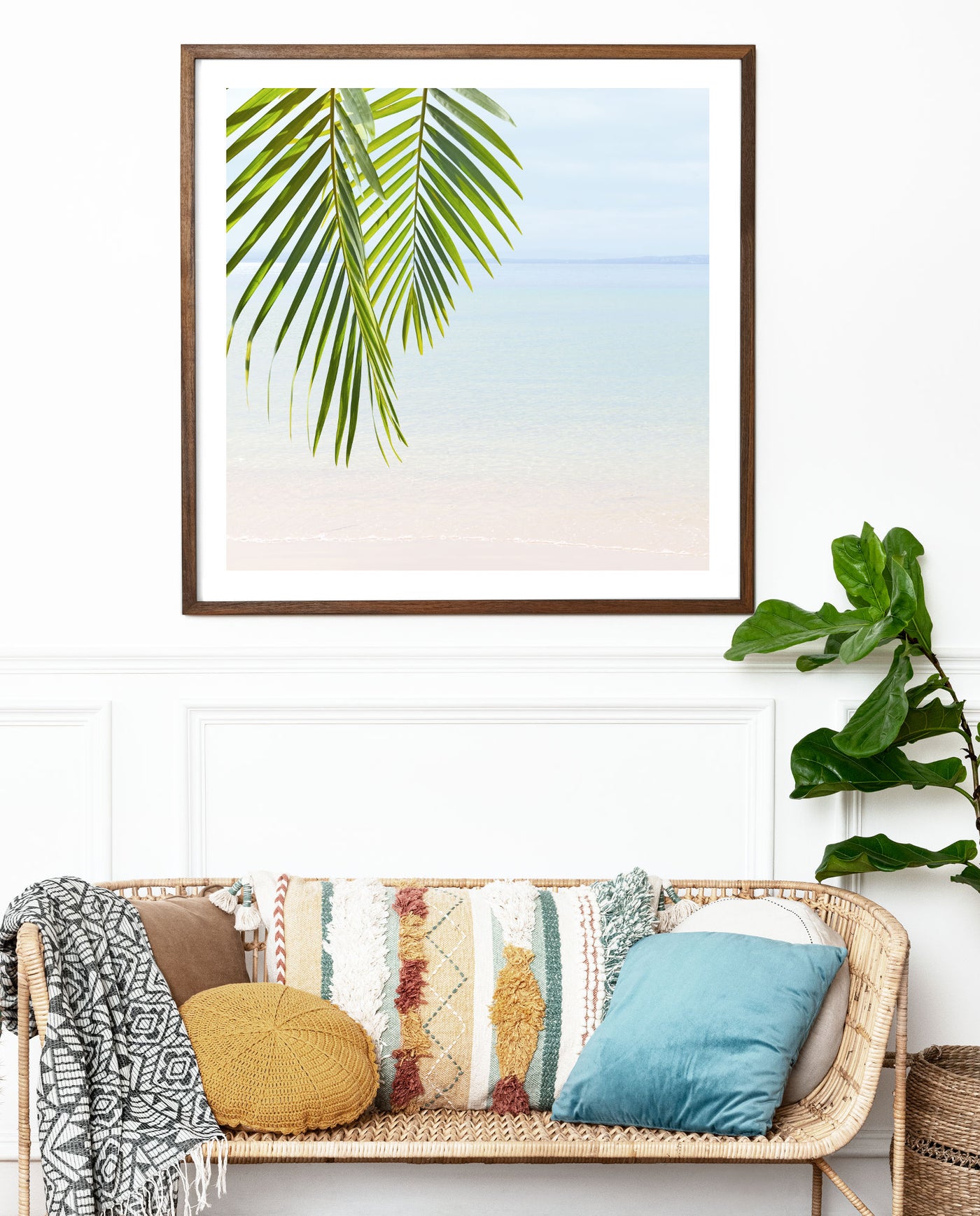 Shoreline Oasis | Coastal Wall Art | Framed Art Print