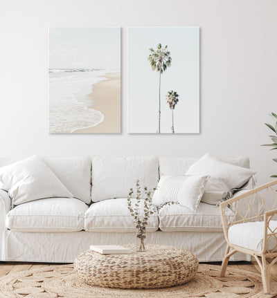 Ocean Beach Set of 2 | Coastal Wall Art | Canvas Prints