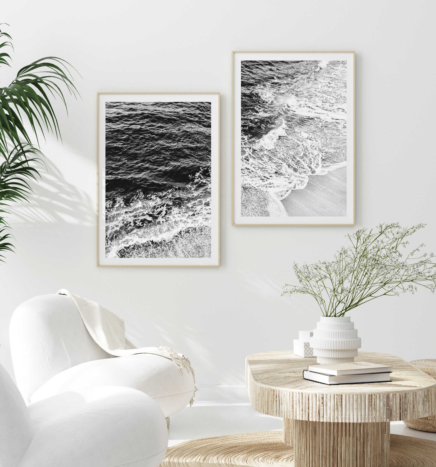 La Jolla Shores Black & White - Set of 2