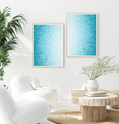 Turquoise Shimmer Set of 2