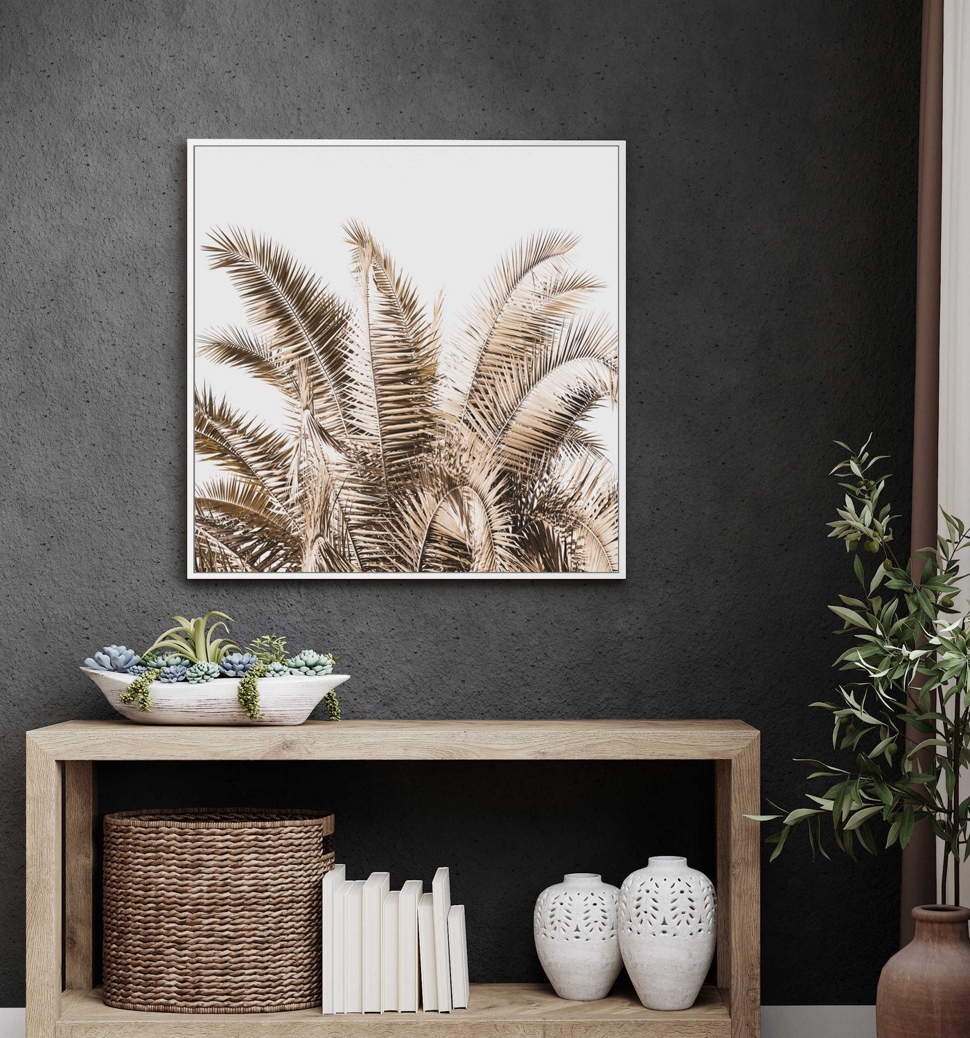 Palm Leaves IV | Palm Wall Art | Canvas Print