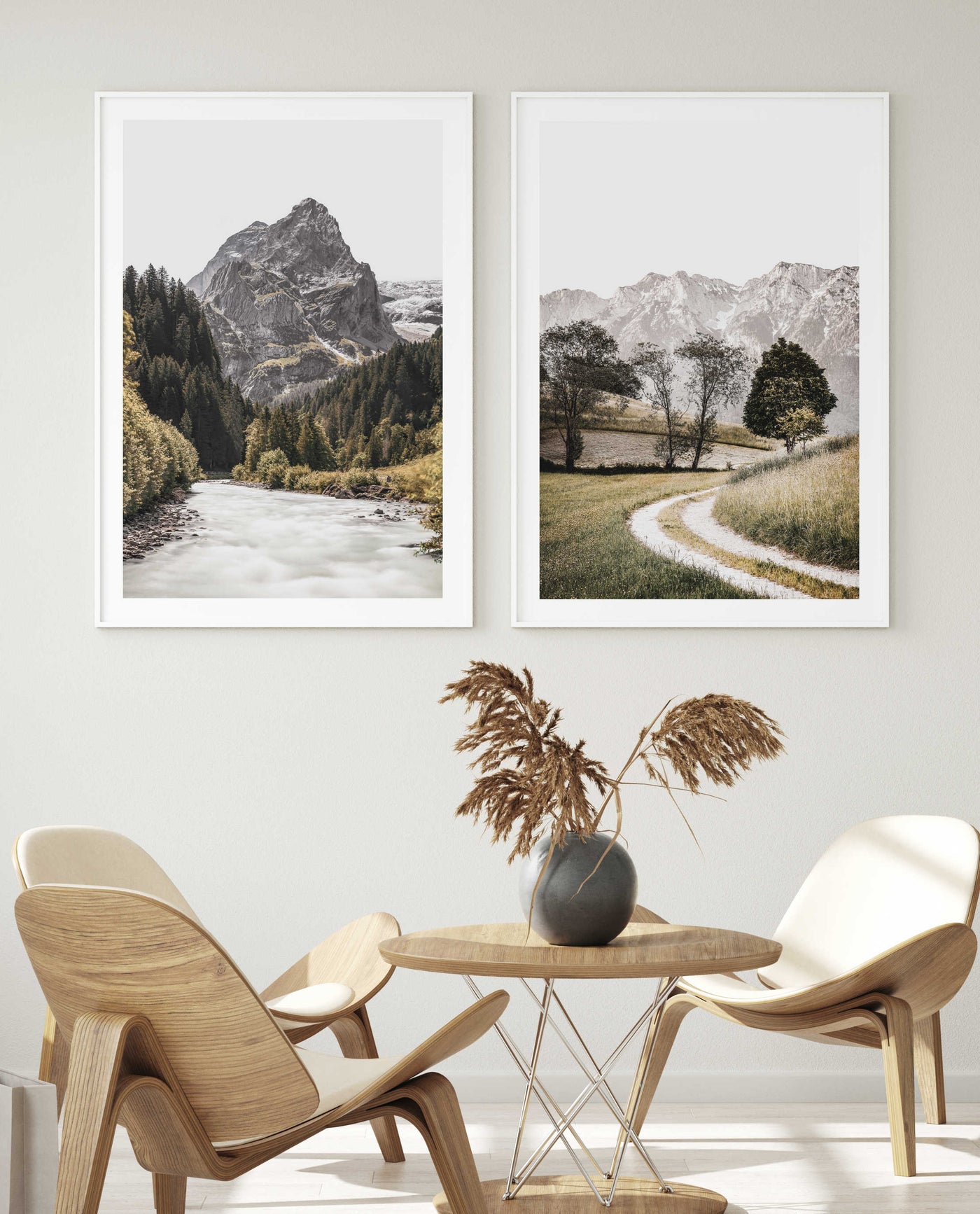 Austrian Alps - Set of 2 | Nature Wall Art Prints