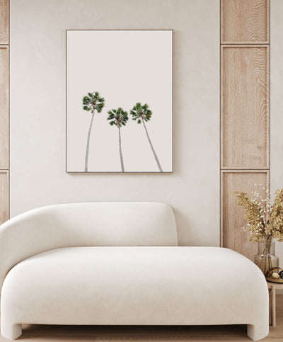 Trio Palms III | Palm Wall Art | Canvas Print