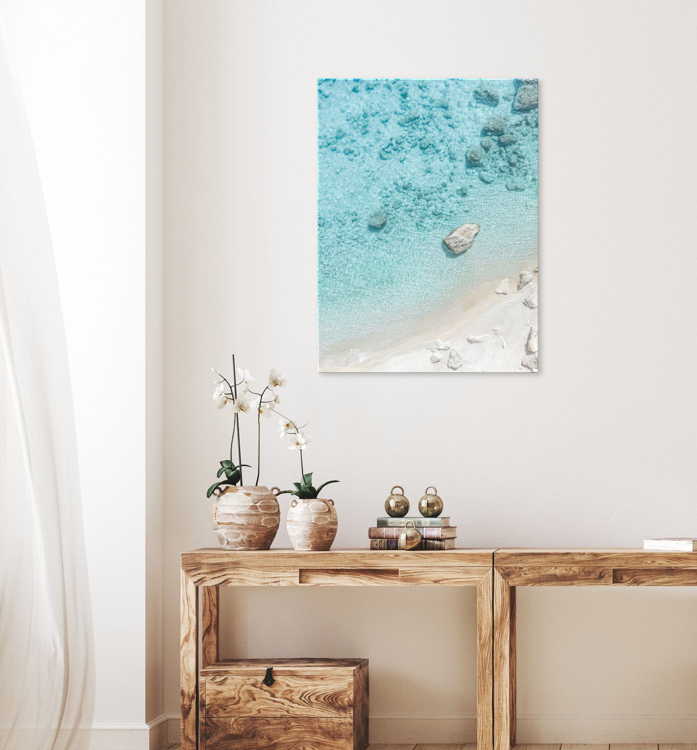 White Beach | beach wall art | canvas print