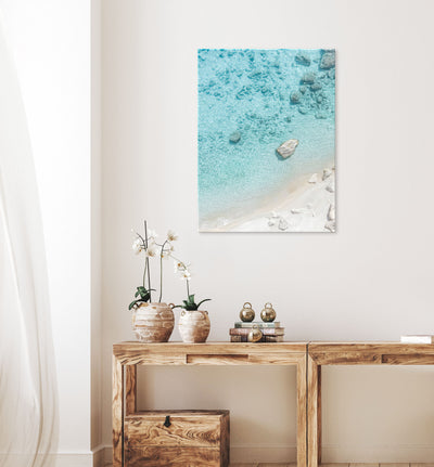 White Beach | beach wall art | canvas print