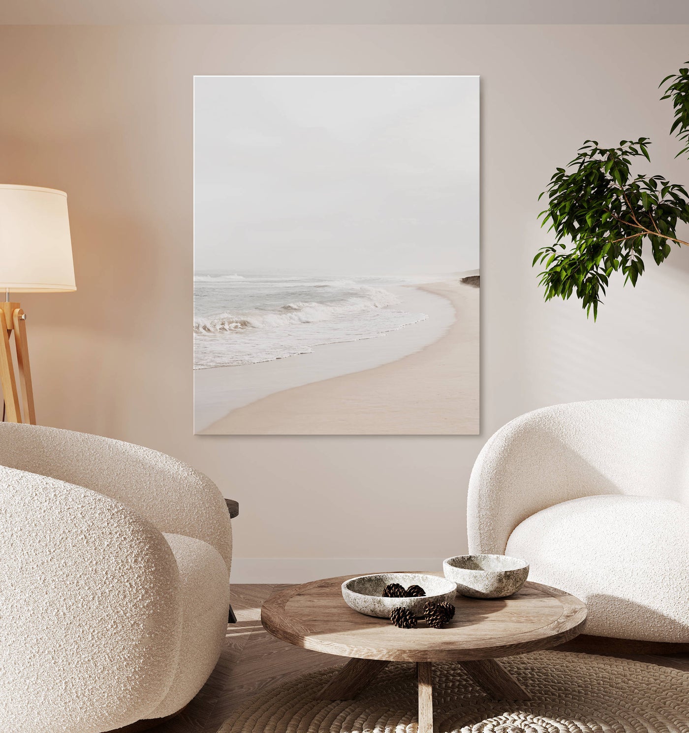 Hazy Moments | Coastal Wall Art | Canvas Print 