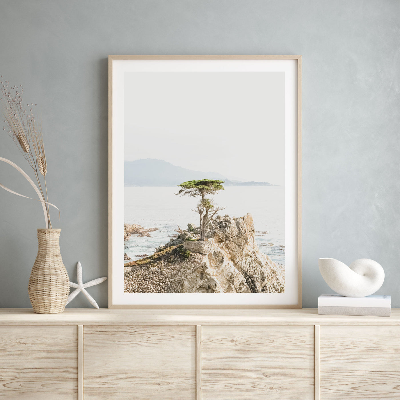 Lone Cypress II | Coastal Wall Art Print