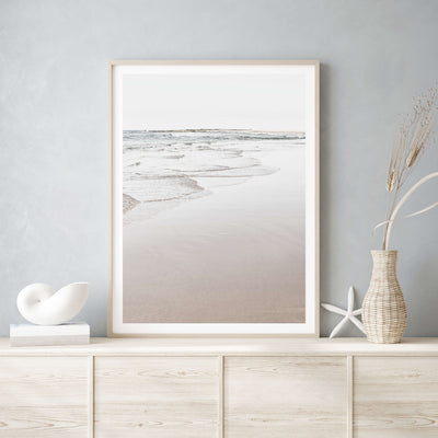 minimalist beach art print, large coastal wall art | arrtopia
