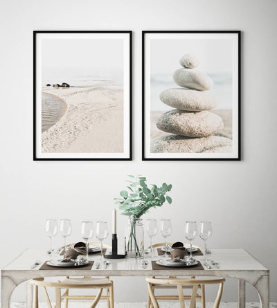 Lagoon View & Pebbles - Set of 2