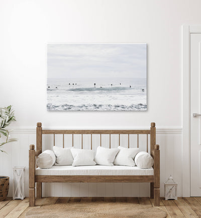 Palm Beach Surfers | Coastal Wall Art | Canvas Print