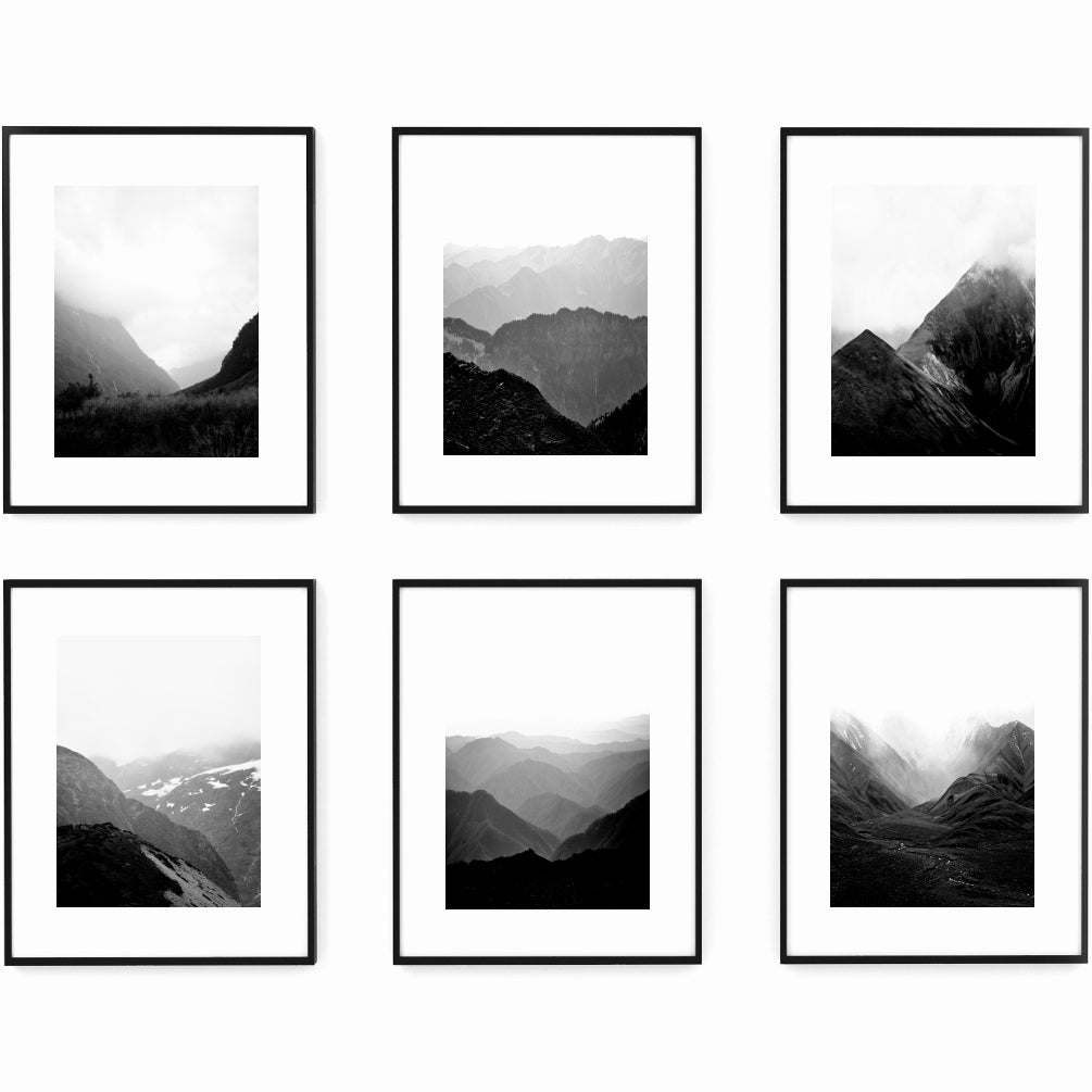 Mountain Views Set of 6 | Nature Wall Art Prints | ARRTOPIA