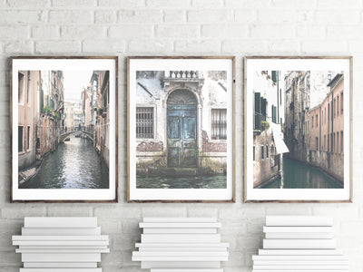 Venice prints set of 3, Italy photography by arrtopia
