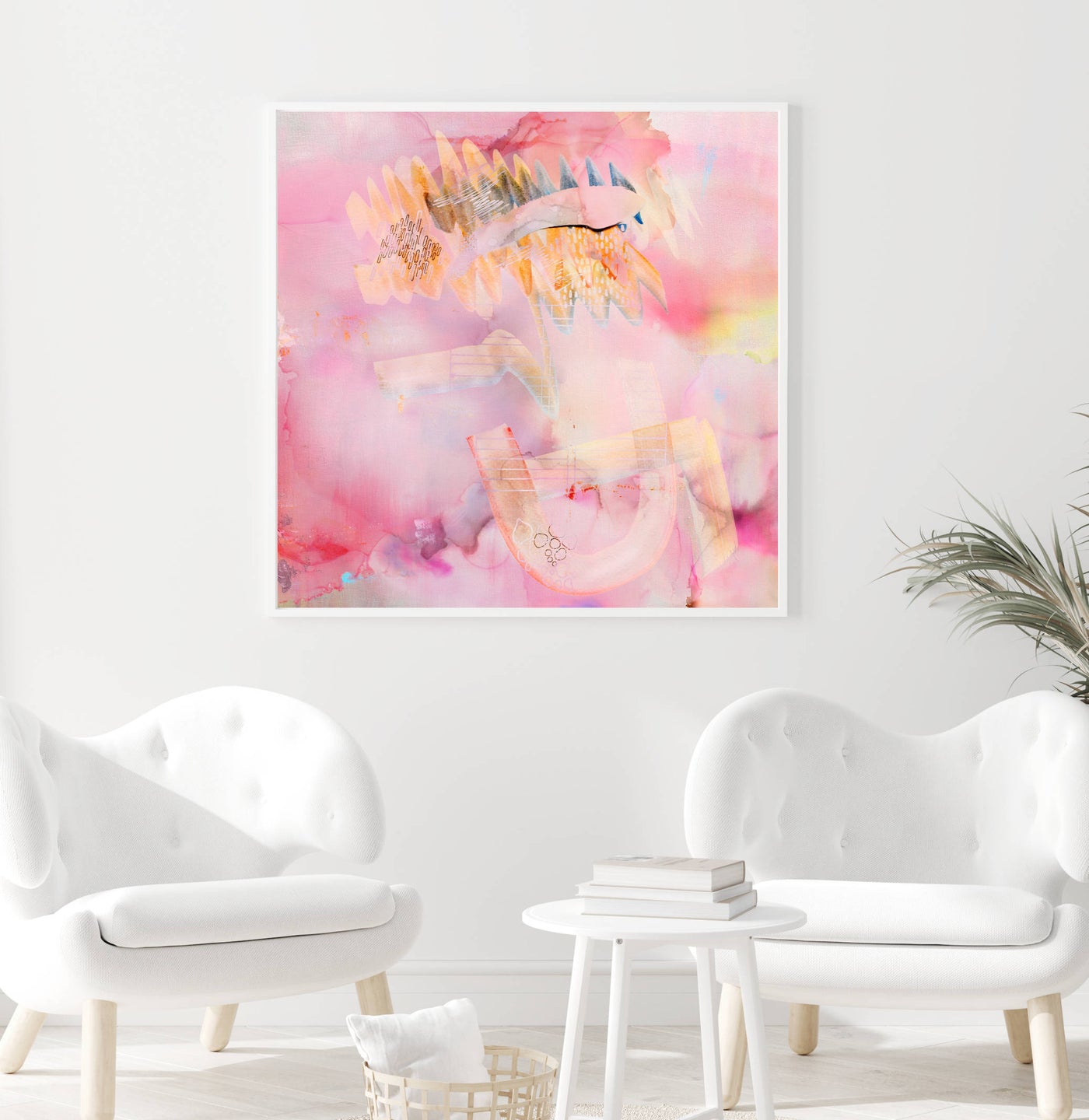 abstract art print, pink wall art | arrtopia