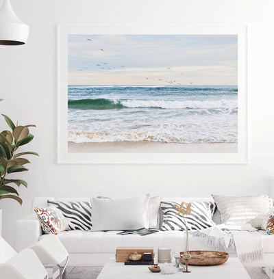 oversized beach art print, coastal wal art | arrtopia