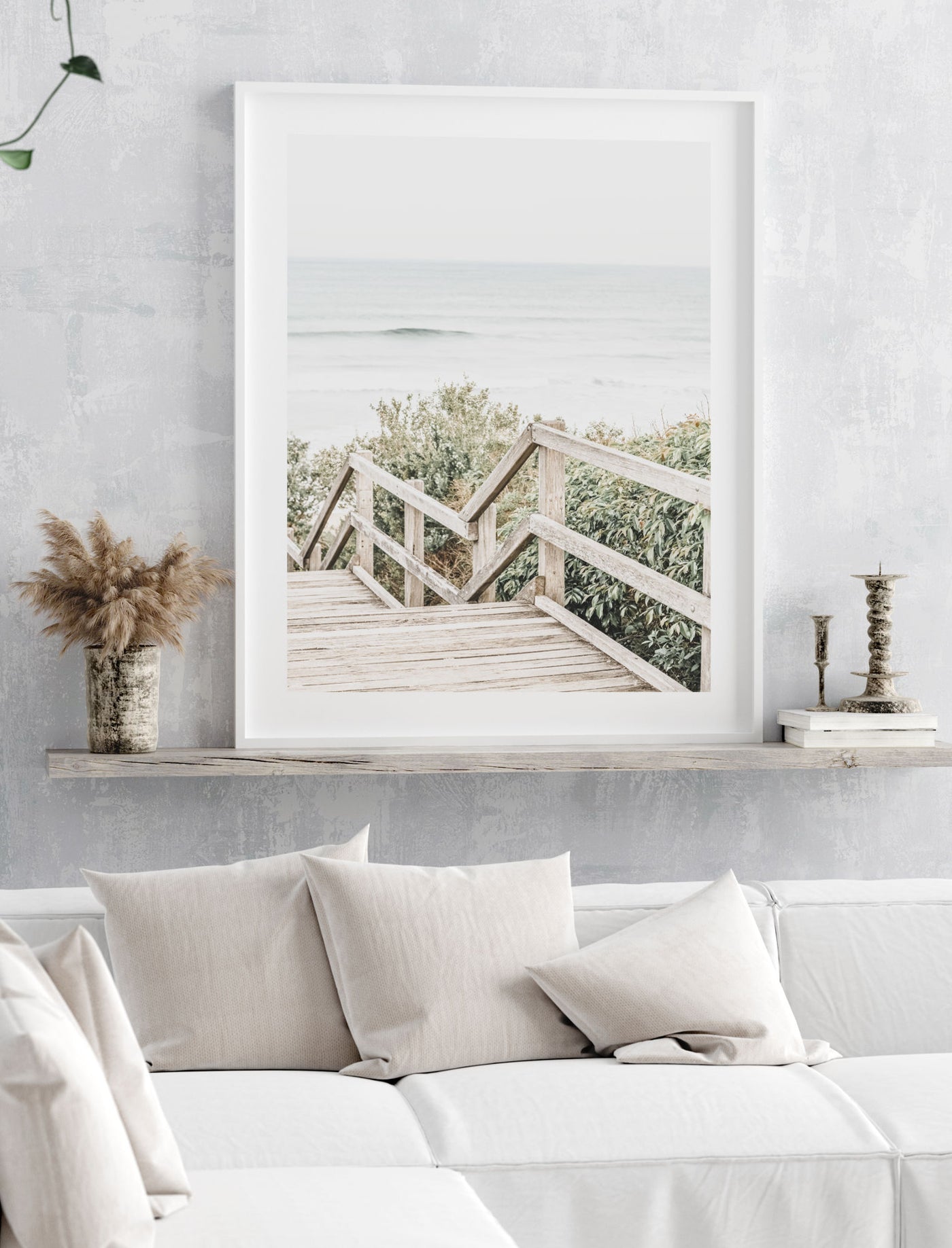 Frazer Beach Steps | coastal wall art print