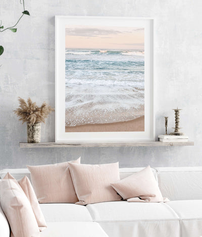 sunset beach art print, seaside wall art | arrtopia