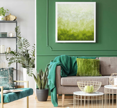 Green Color Study | Abstract Wall Art Print
