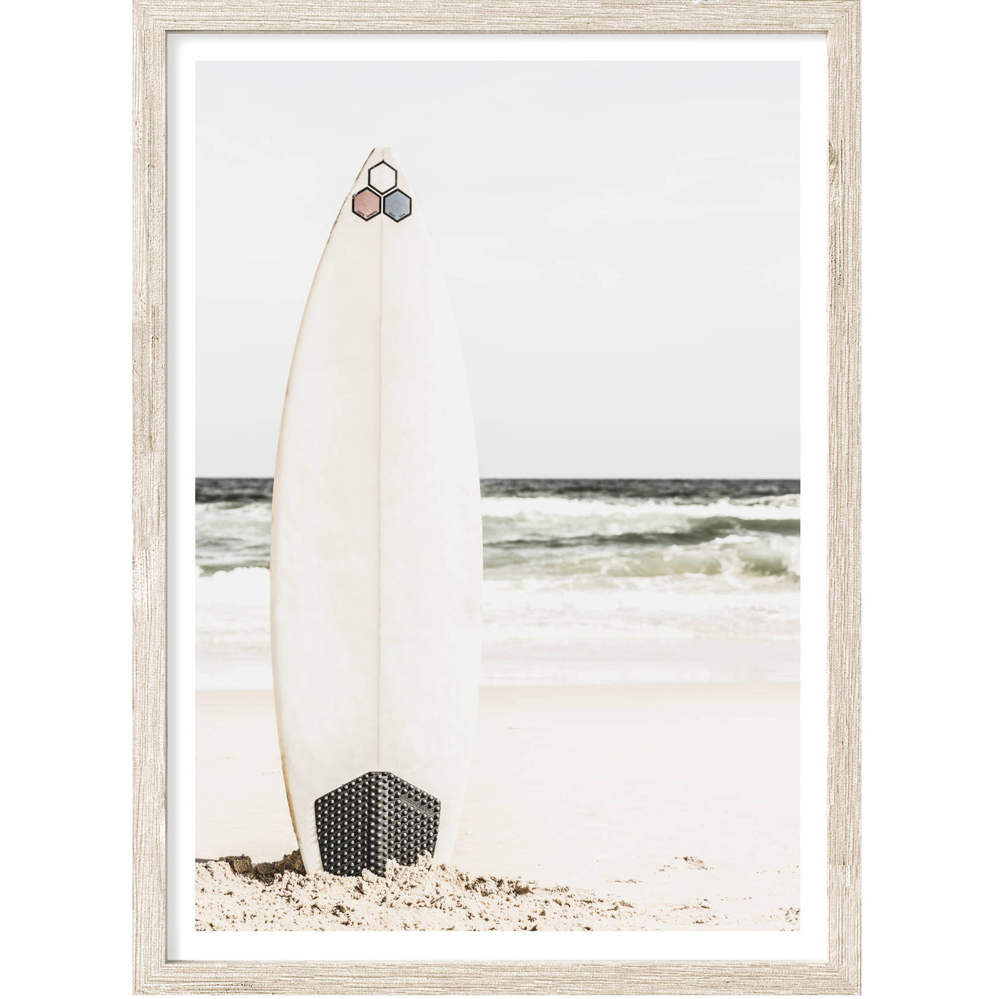 A Surfboard on the Beach - Set of 2