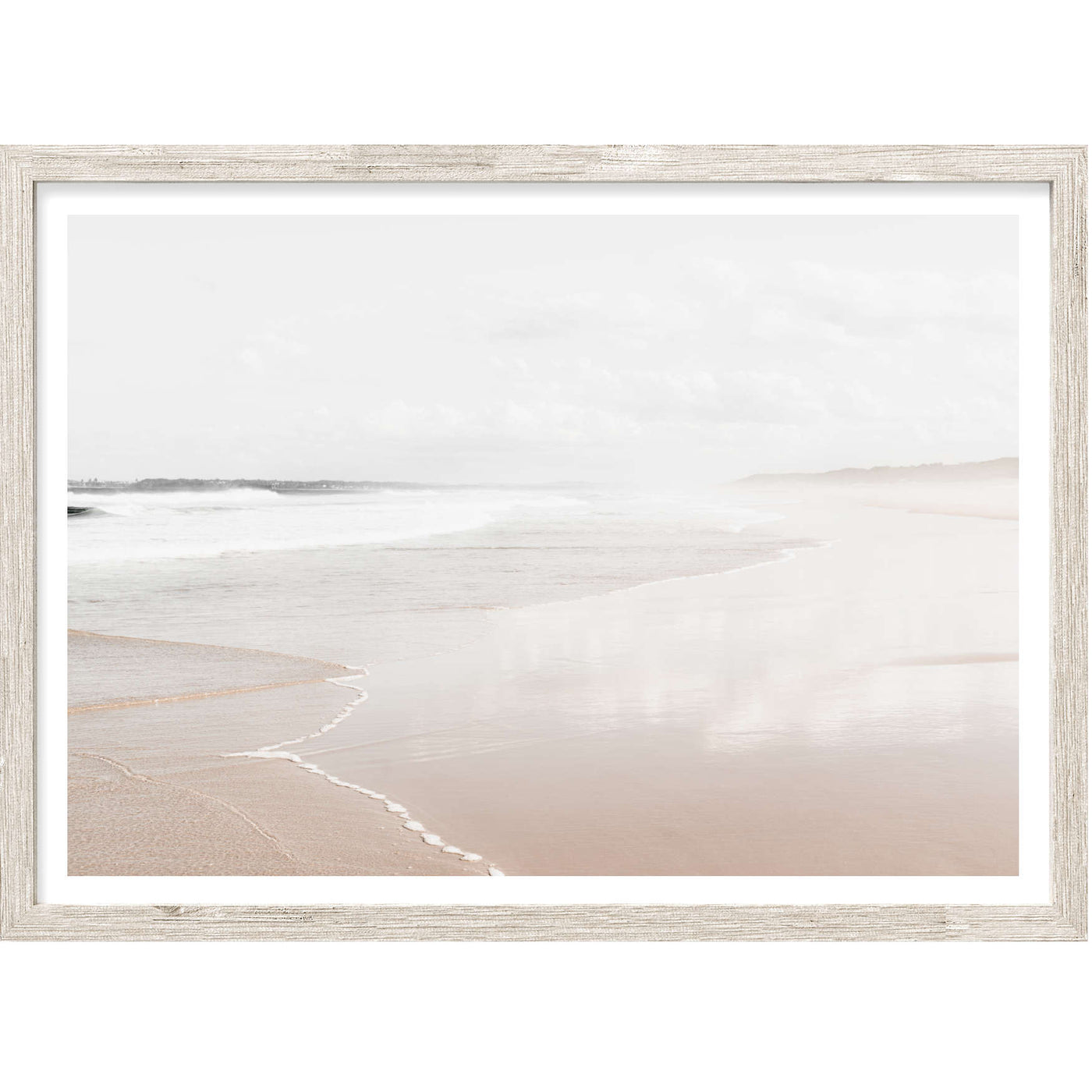 Pelican Beach II | Coastal Wall Art Print