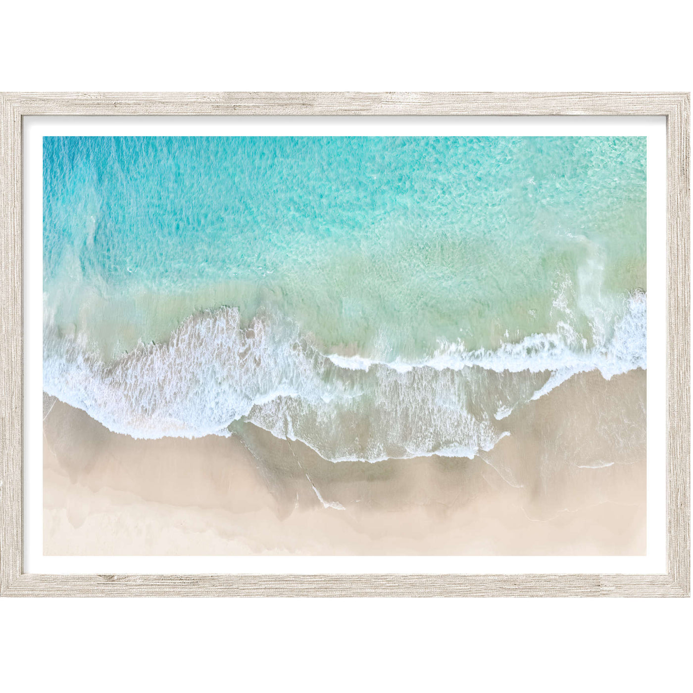 Zenith Beach From Above II | Coastal Wall Art Print