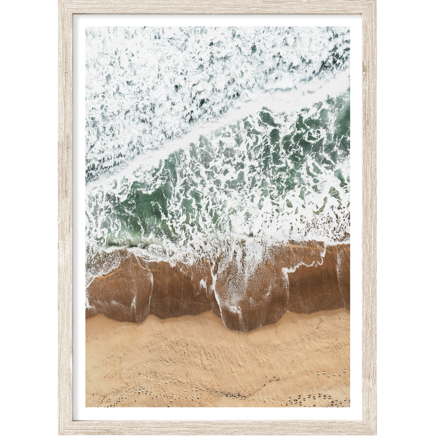 Aerial Shores | Beach Wall Art Print