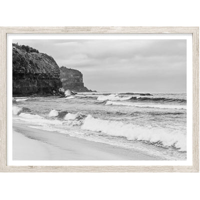 Turimetta Beach Black & White | Coastal Wall Art