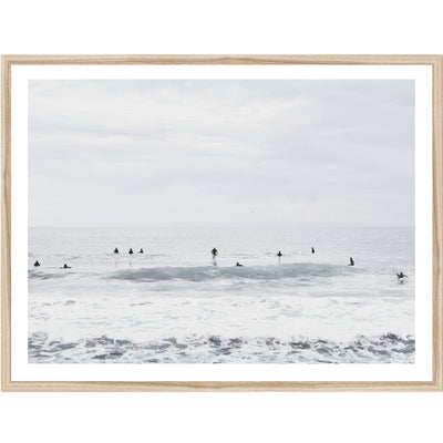 Palm Beach Surfers | Coastal Wall Art Print