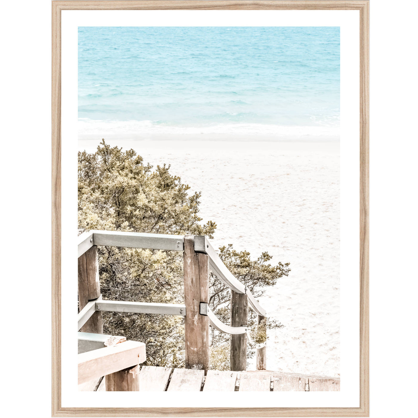 Beach Steps III | Coastal wall art print