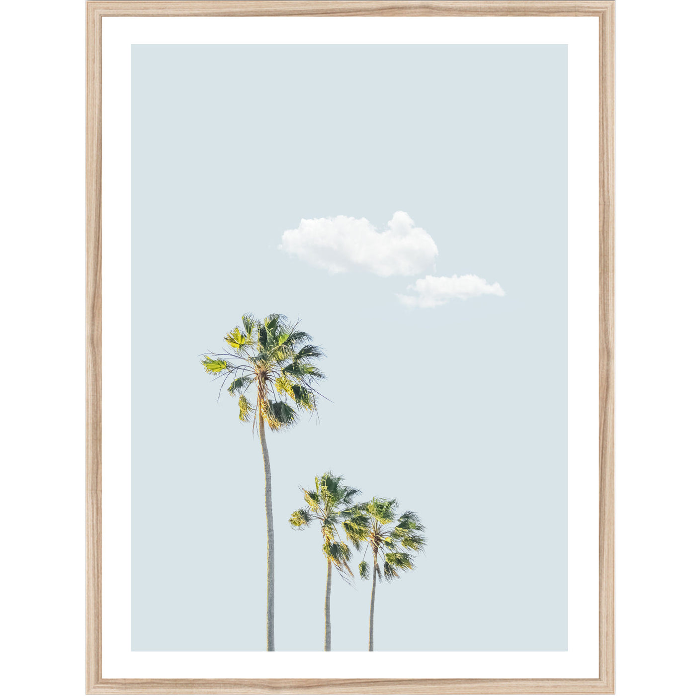 Trio Palms II | Coastal Wall Art Print