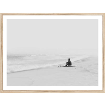 Hazy Surf II | Coastal Wall Art Print