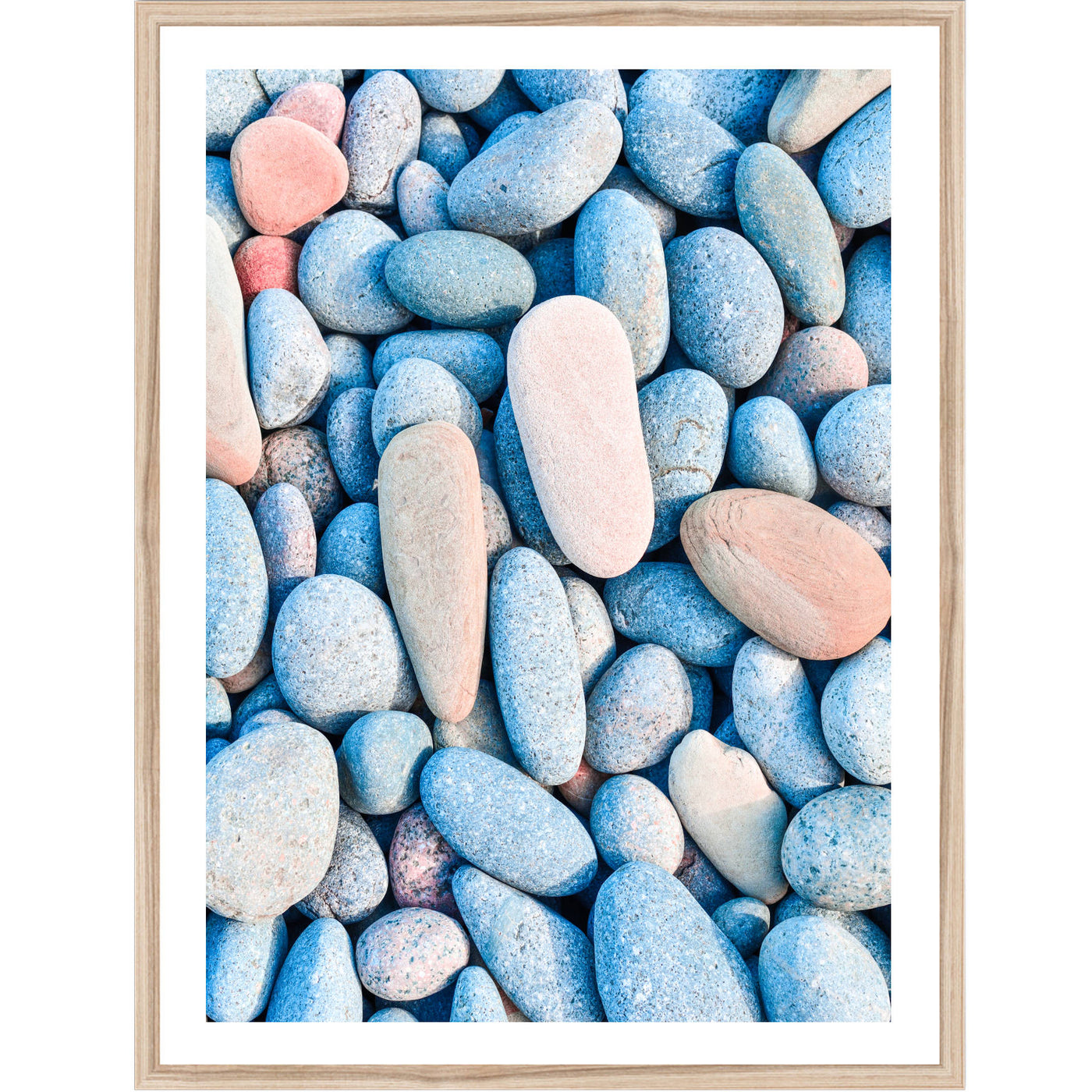 Colorful Pebbles | Coastal Wall Art Print