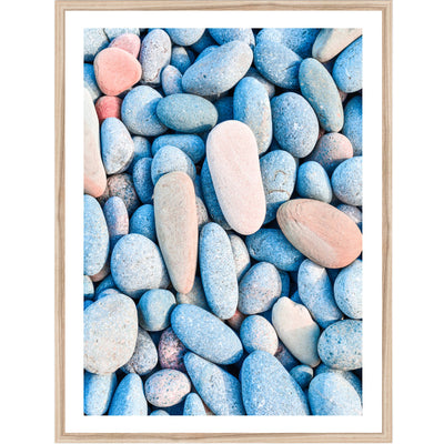 Colorful Pebbles | Coastal Wall Art Print
