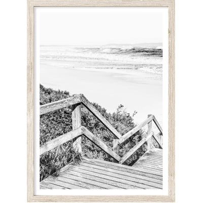 Beach Steps I | Coastal Wall Art Print 