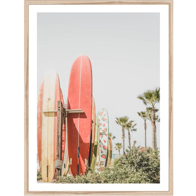 Surfboards III | Coastal Wall Art Print