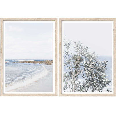 Spoon Bay Beach - Set of 2 | Coastal Wall Art Prints