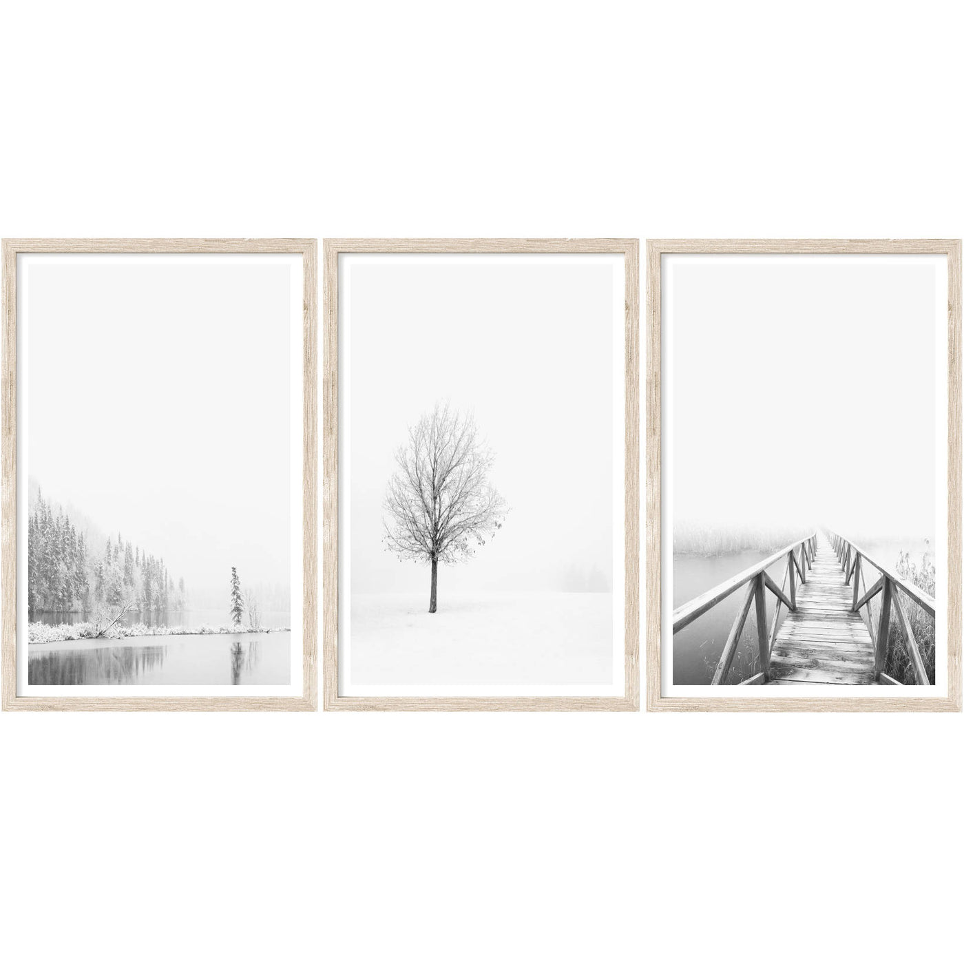 Winter Scapes - Set of 3 Art Prints