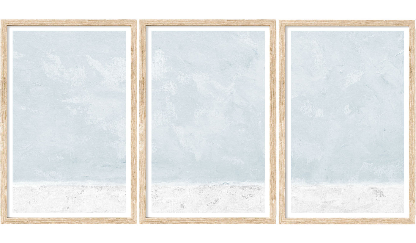 Ligne De Rivage No. 8 Set of 3 | Absttract Wall Art Prints